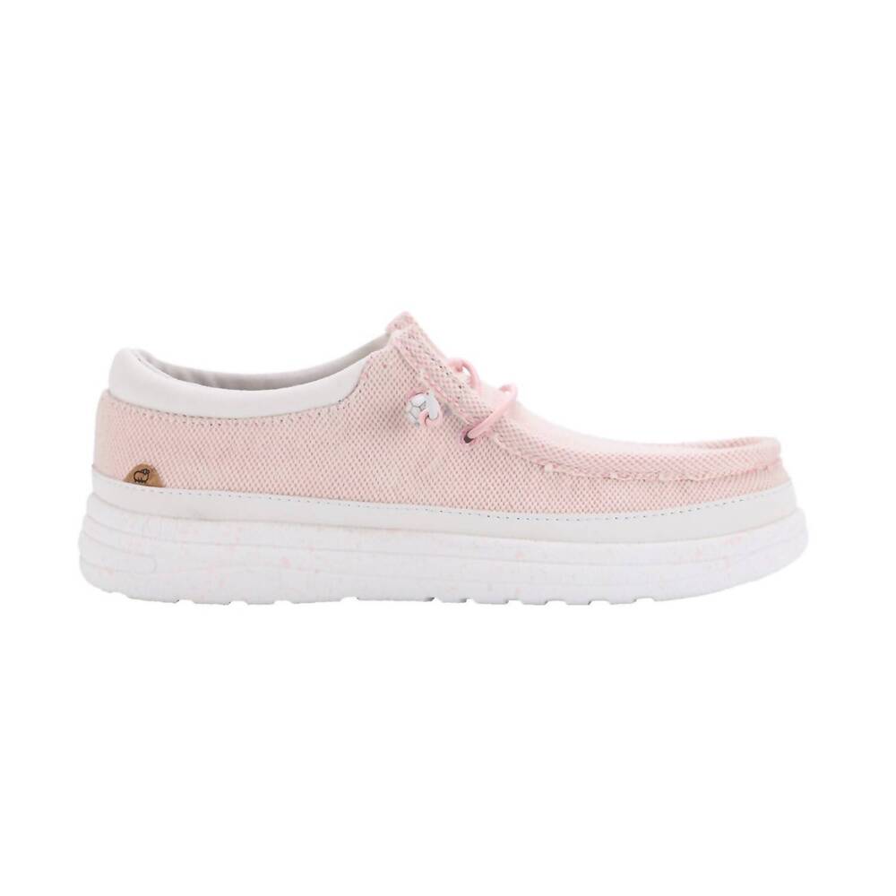 NEW LAMO women's maia canvas deck shoe in pink